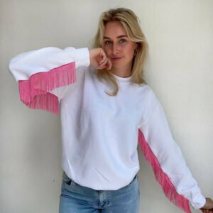 Sweater White - Pink